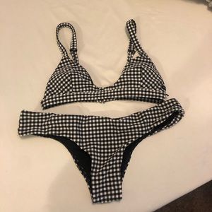 Billabong plaid bikini size small